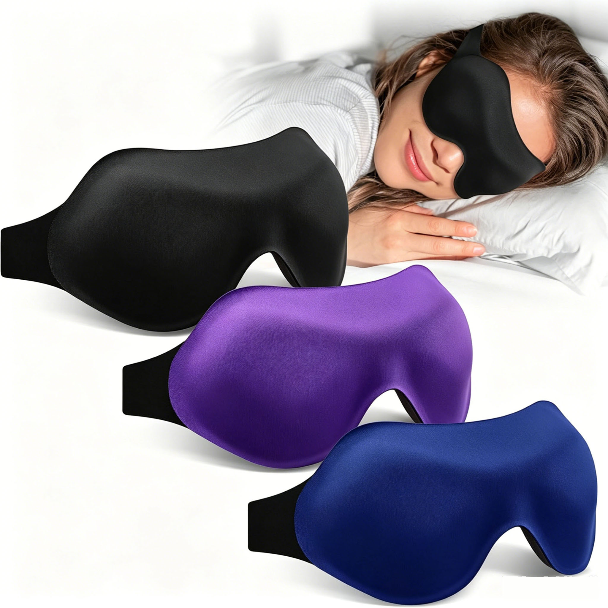 3D Printing Mask - 3D Sleep Mask Adjustable Suitable for