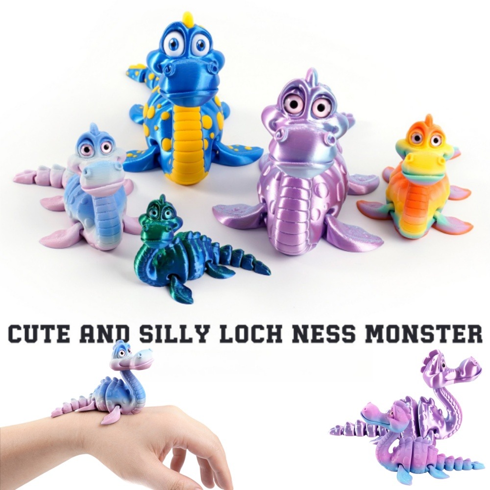 3D Printing Article - 3D Printed Loch Ness Figures Toys