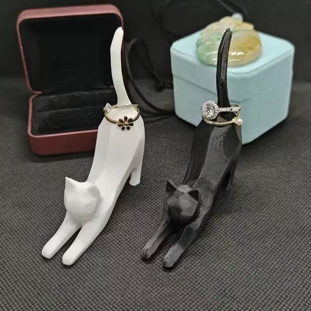 3D Printing Jewelry - Mini Kitten Ring Storage Rack Exquisite