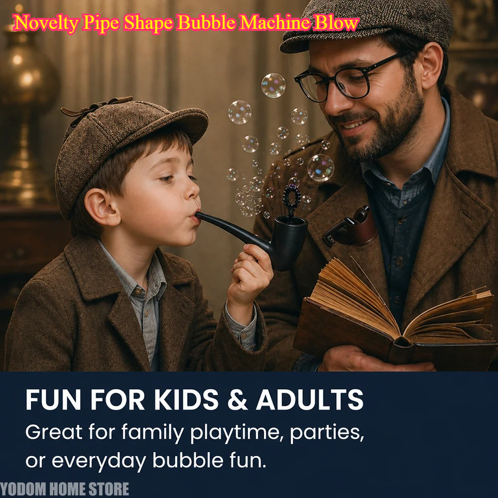 3D Printing Nerd - Novelty Pipe Shape Bubble Machine Blow