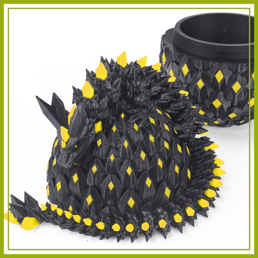 3D Printing Dragon - Glow-in-The-Dark 3D Printed Dragon Egg 11.5