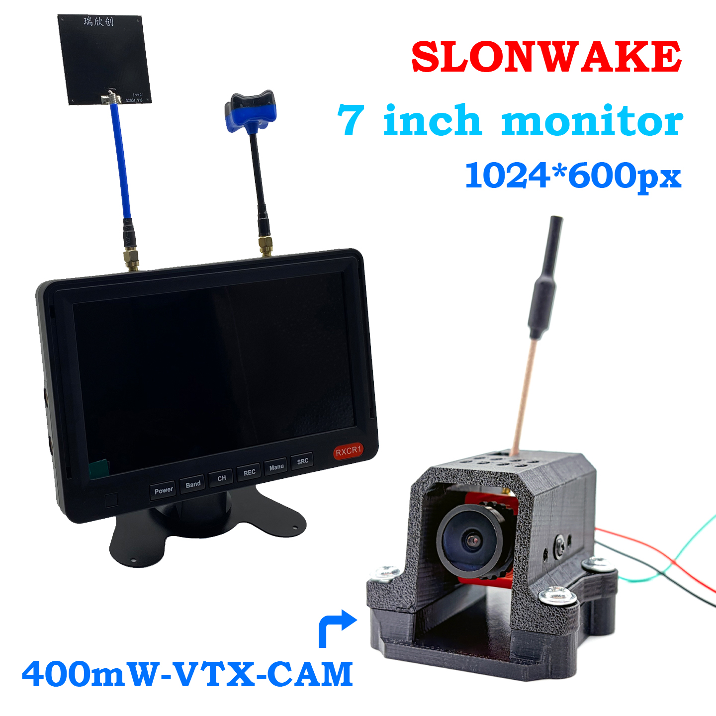 Build Plate - 5.8G 48CH 7 Inch FPV Monitor