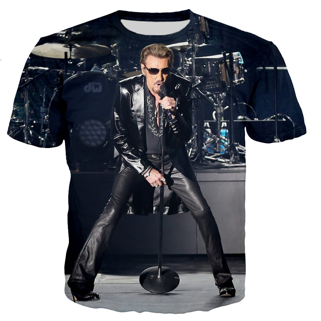 Johnny Hallyday 3D Printed T-s - 3D Printing Industrial recension och pris