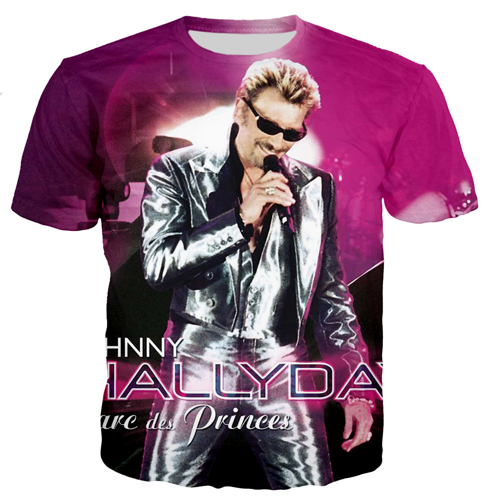 Johnny Hallyday 3D Printed T-s - 3D Printing Industrial recension och pris