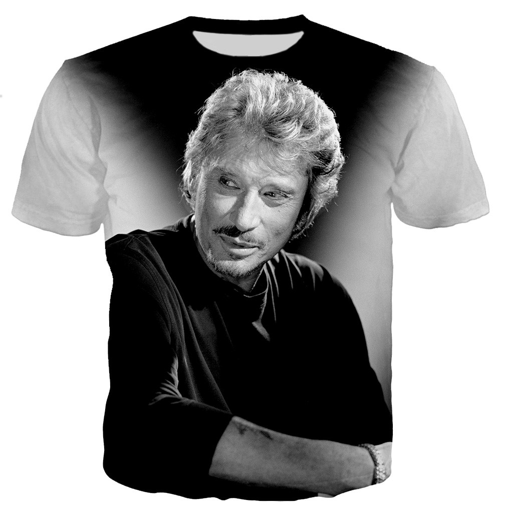 Johnny Hallyday 3D Printed T-s - 3D Printing Industrial recension och pris