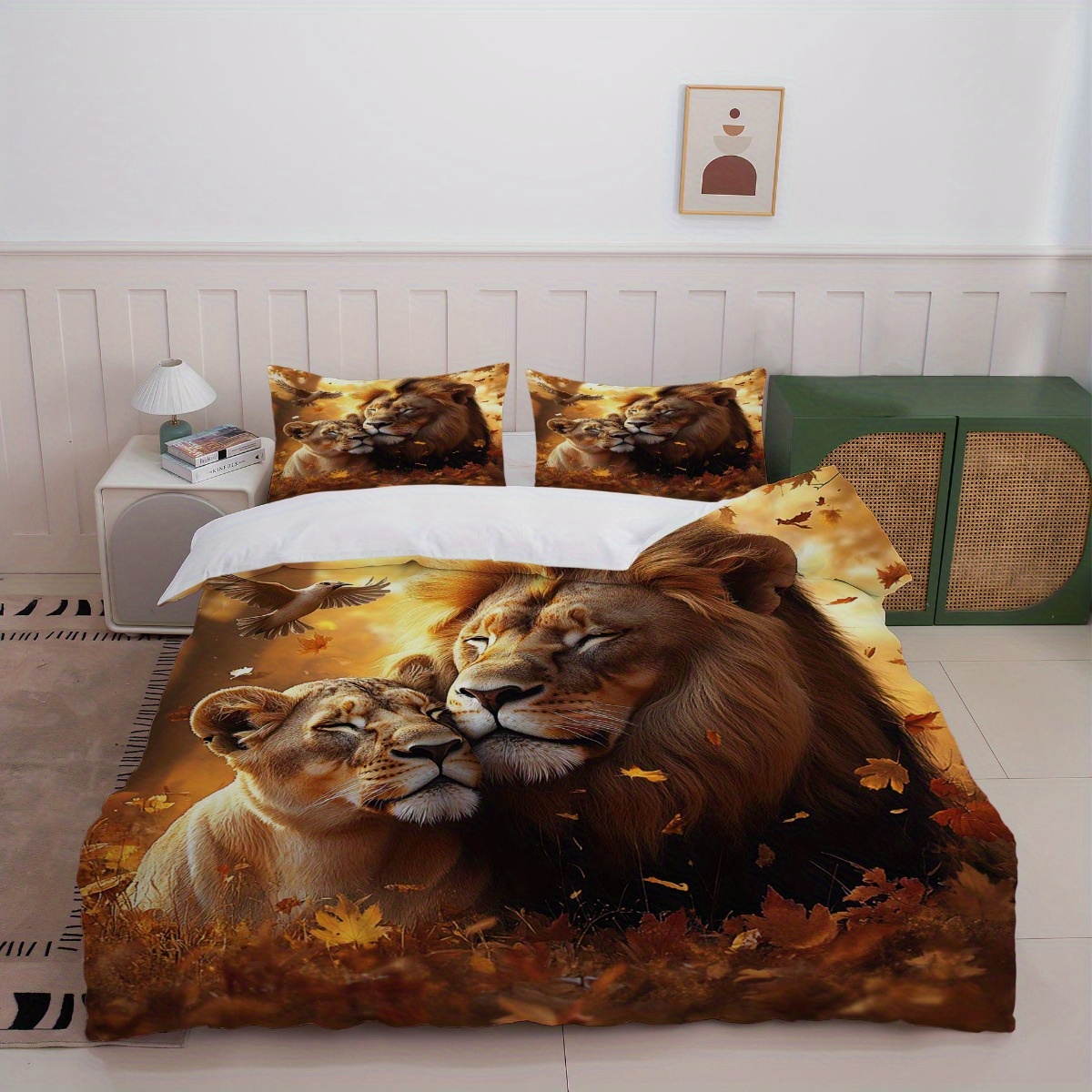3pcs Lion Couple Bedding Set 3 - 3D Printing Nerd recension och pris