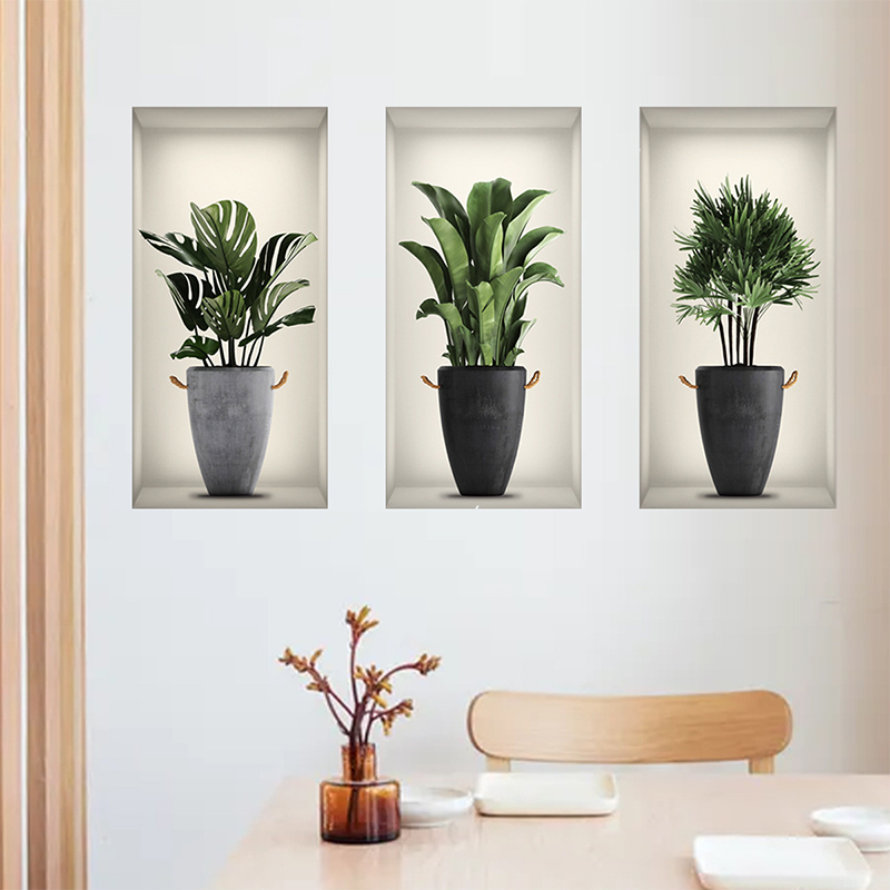 3 Sheets Green Plant Potted Pl - 3D Printing Vase recension och pris