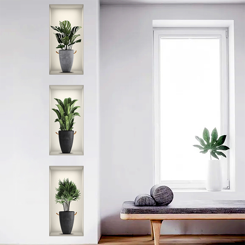 3 Sheets Green Plant Potted Pl - 3D Printing Vase recension och pris