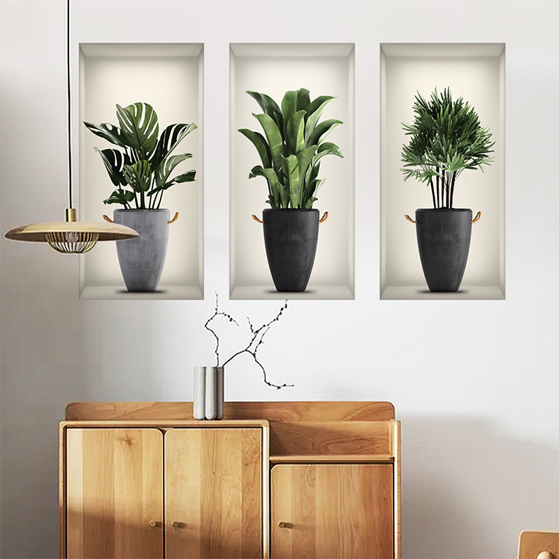 3 Sheets Green Plant Potted Pl - 3D Printing Vase recension och pris