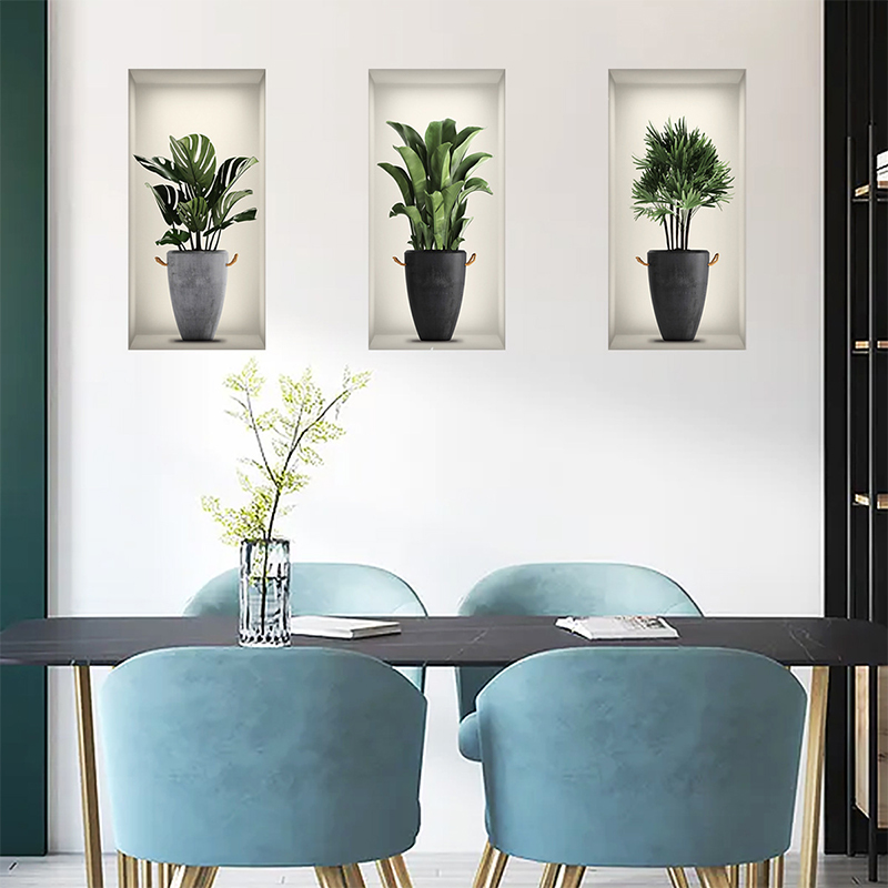 3 Sheets Green Plant Potted Pl - 3D Printing Vase recension och pris