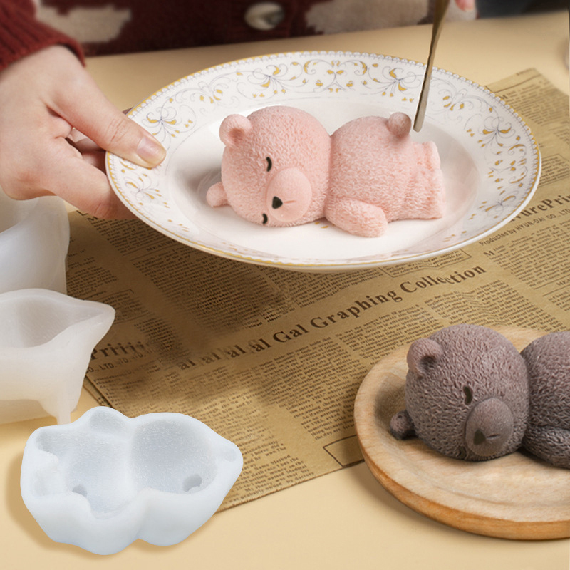 New Cute 3D Sleeping Bear Mous - 3D Printing With Silicone recension och pris