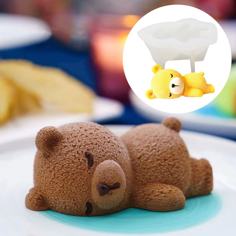 New Cute 3D Sleeping Bear Mous - 3D Printing With Silicone recension och pris