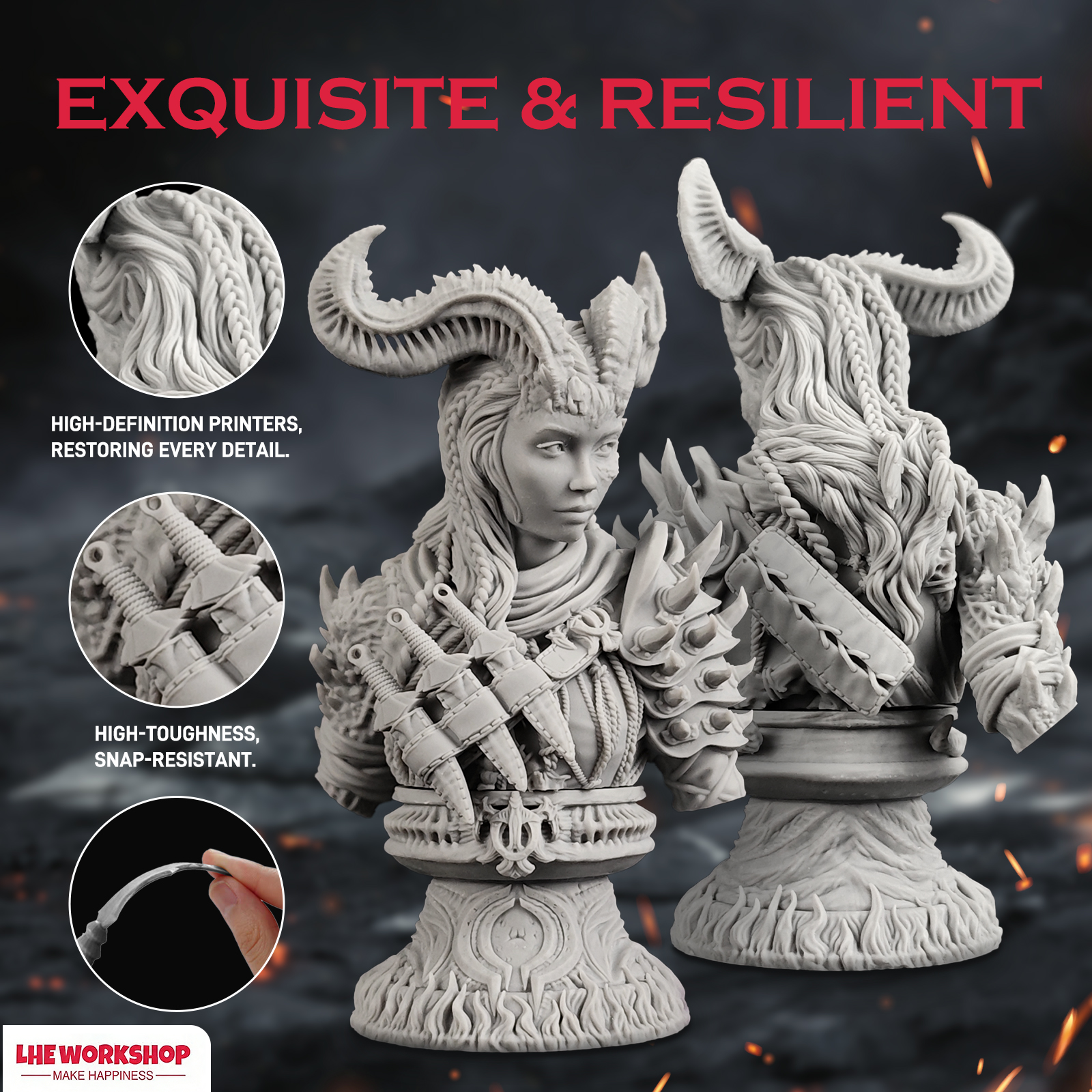 Female Elf Eldritch Knight Min - 3D Printing Article recension och pris