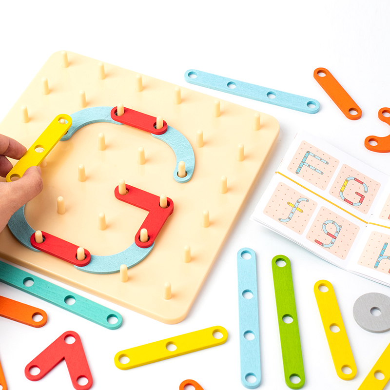 Children Wooden Creative Nail  - Build Plate recension och pris