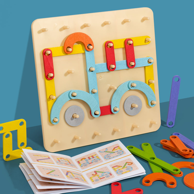 Children Wooden Creative Nail  - Build Plate recension och pris