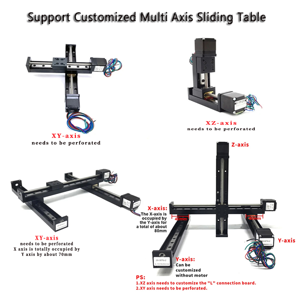 T-type Sliding Table Rail Line - Stepper Motor recension och pris
