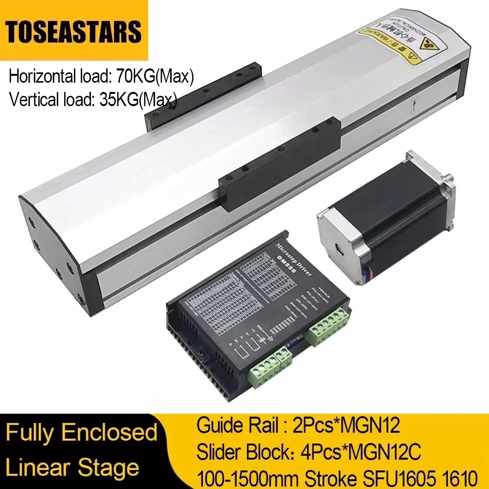 Fully Enclosed Linear Rail Gui - Stepper Motor recension och pris