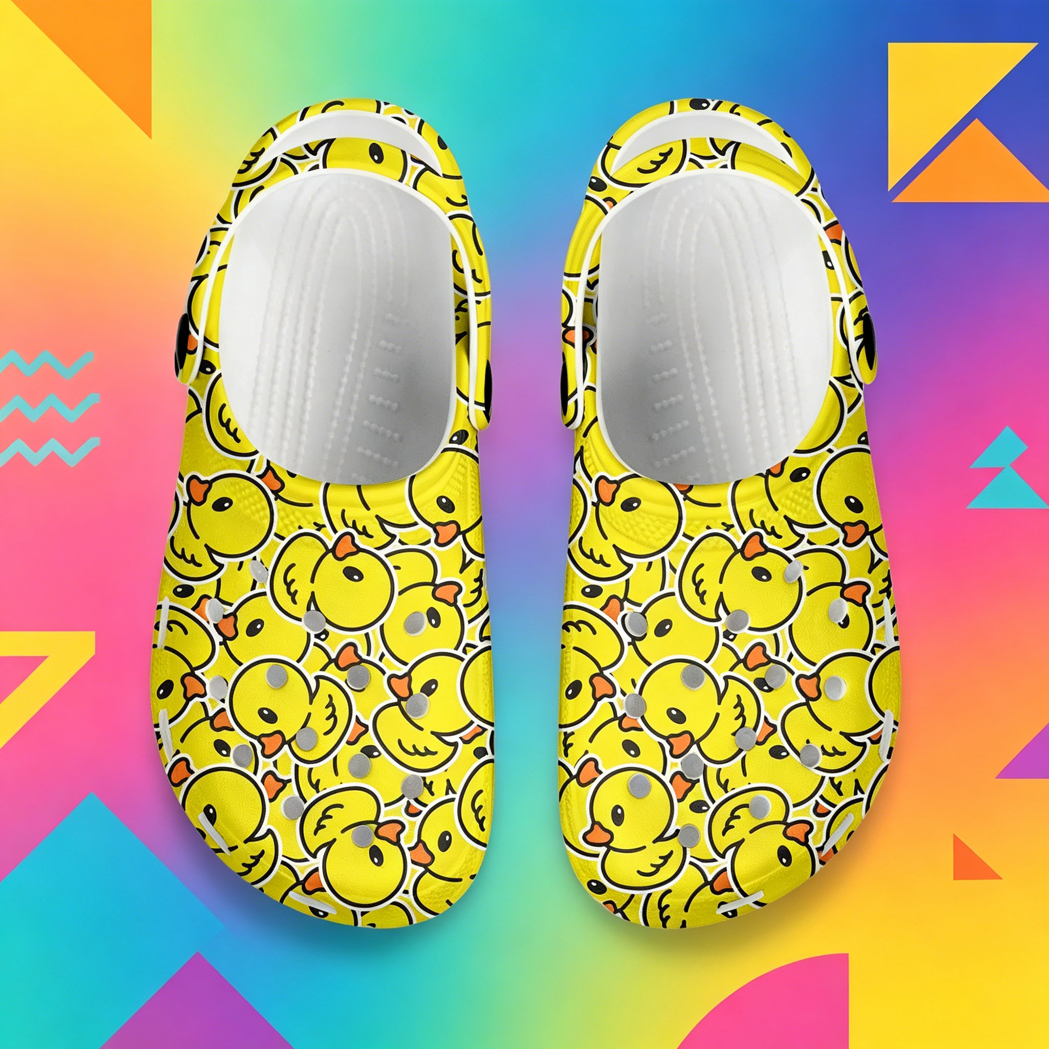 Cartoon Duck 3D Print Clogs Un - 3D Printing Outsole recension och pris