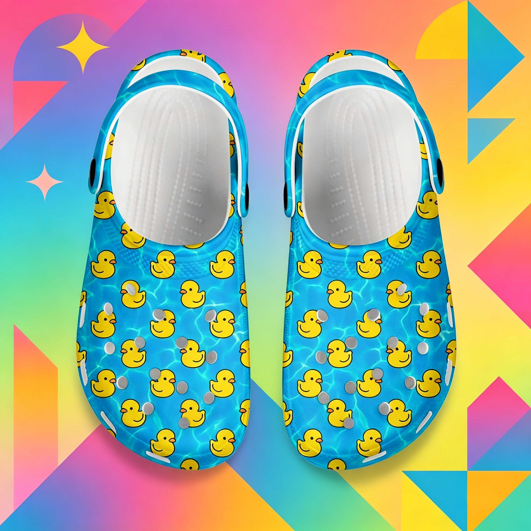 Cartoon Duck 3D Print Clogs Un - 3D Printing Outsole recension och pris