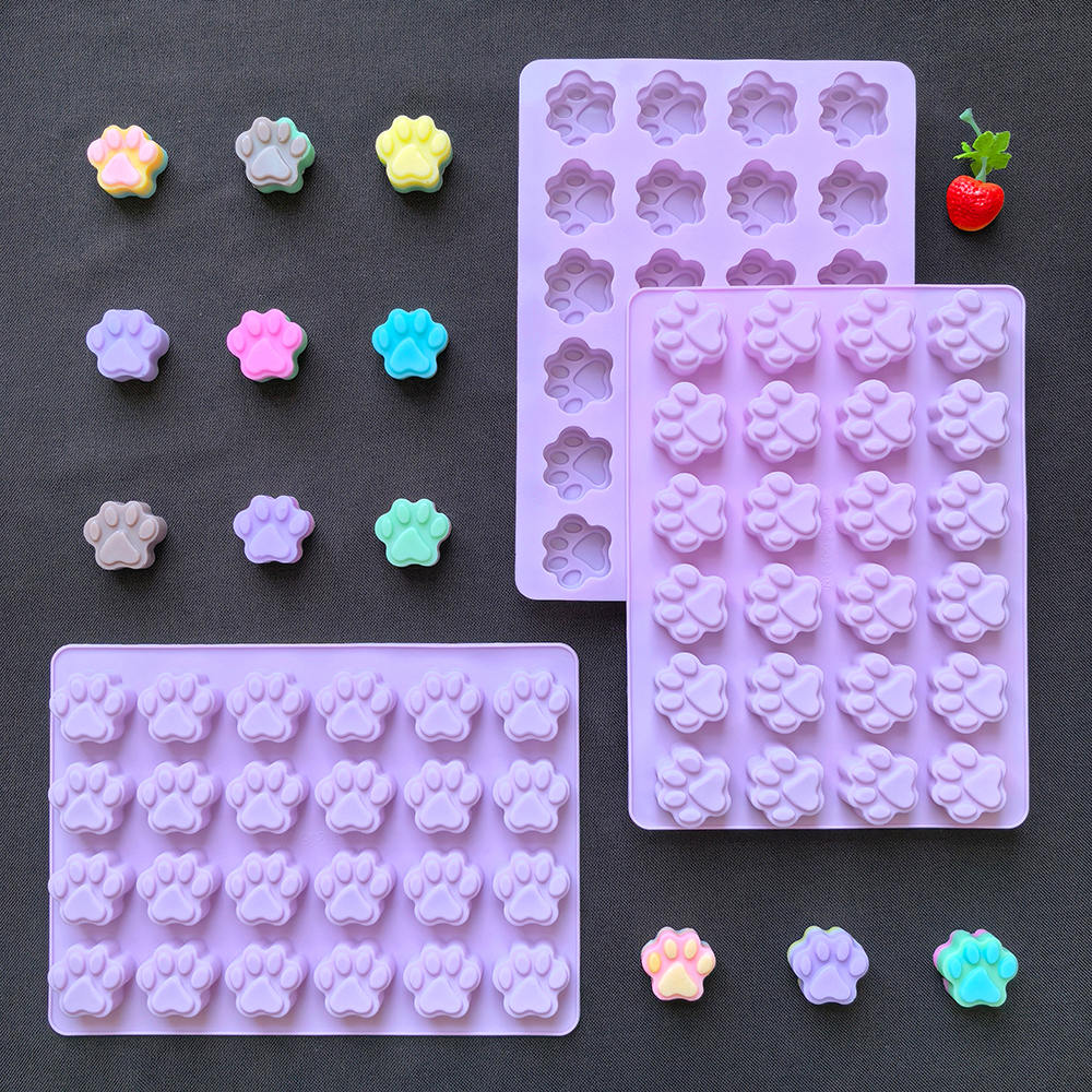 1pc 24 hole cat paw shaped cho - 3D Printing With Silicone recension och pris
