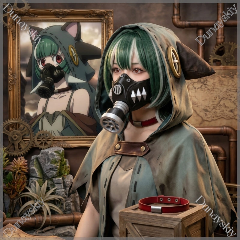 Guita Cyberpunk Gas Mask Green - 3D Printing Mask recension och pris
