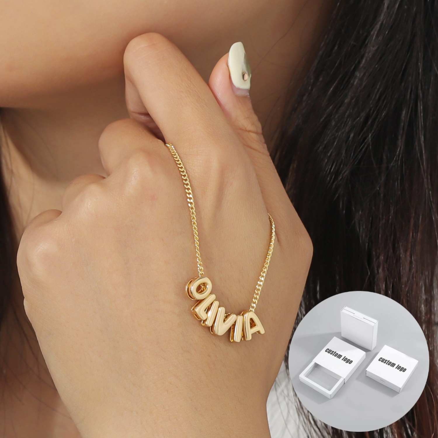 MYDIY Personalized Puff Name N - 3D Printing Jewelry recension och pris
