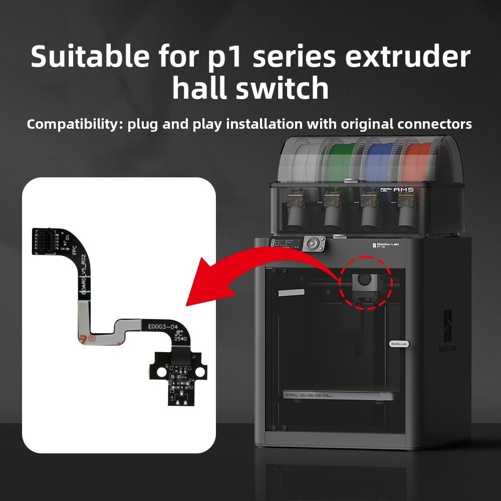 For A1/A1mini/P1P/P1S Hall Swi - 3D Printing Fff recension och pris
