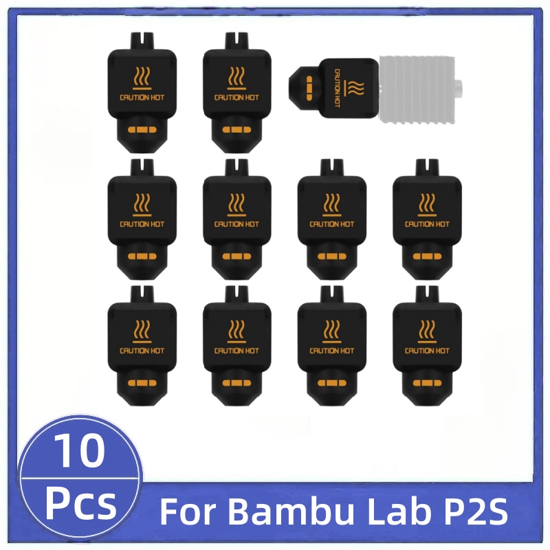 10Pcs Black Silicone Sock for  - 3D Printing Bambu Lab recension och pris