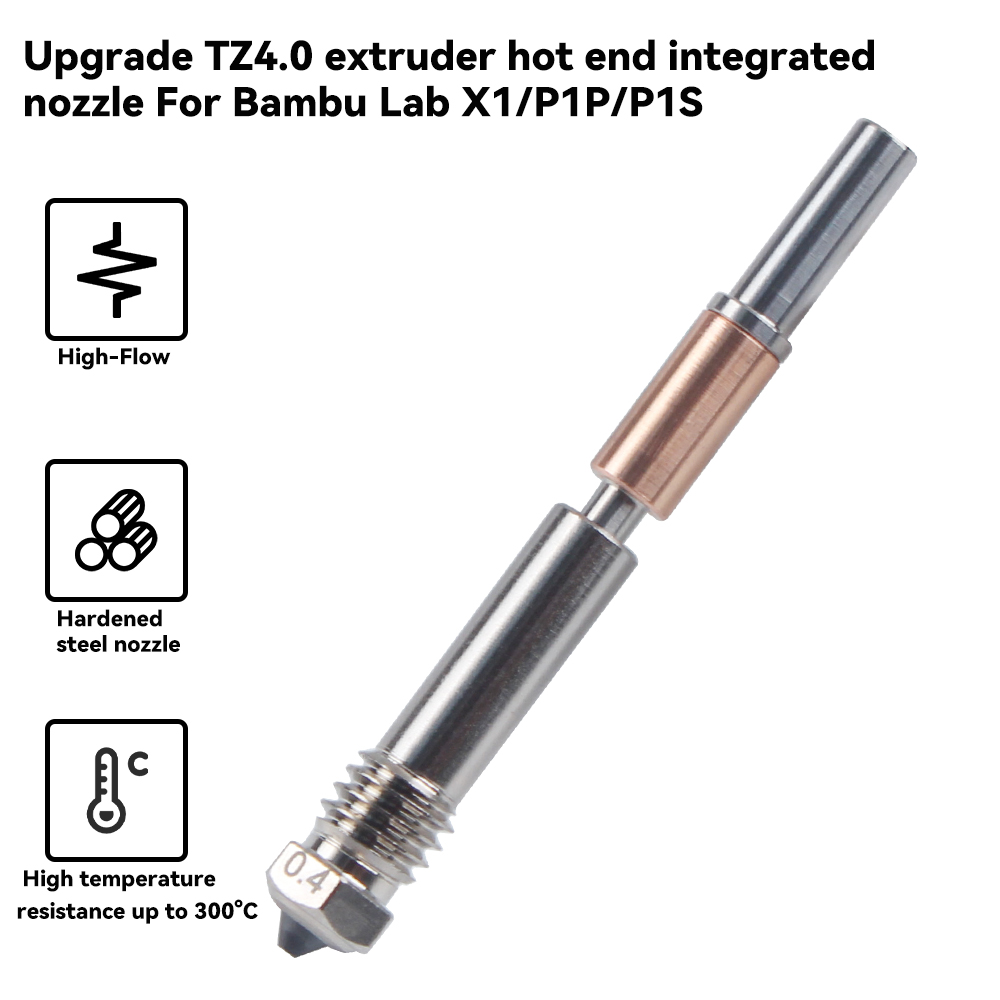 New Hotend Integrated Nozzle F - 3D Printing Bambu Lab recension och pris