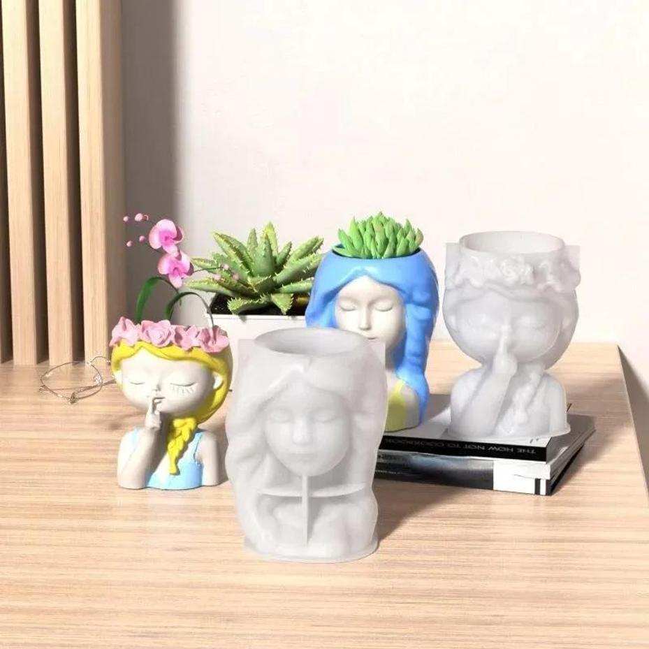 1 Pcs Silicone Mold 3D Cute Gi - 3D Printing Vase recension och pris