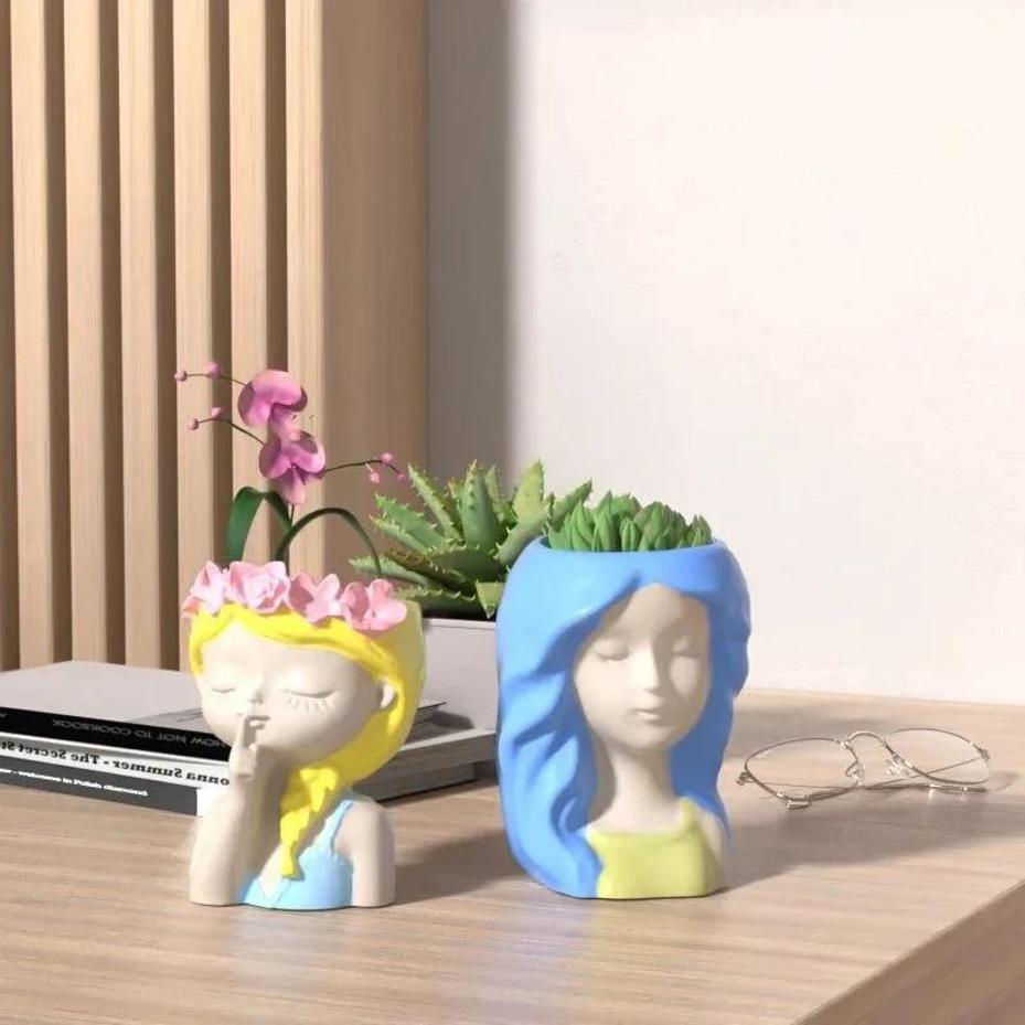 1 Pcs Silicone Mold 3D Cute Gi - 3D Printing Vase recension och pris