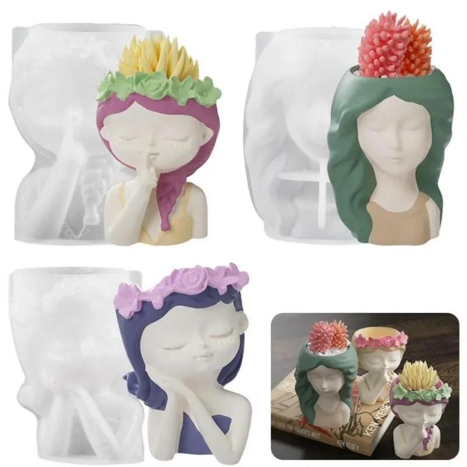 1 Pcs Silicone Mold 3D Cute Gi - 3D Printing Vase recension och pris