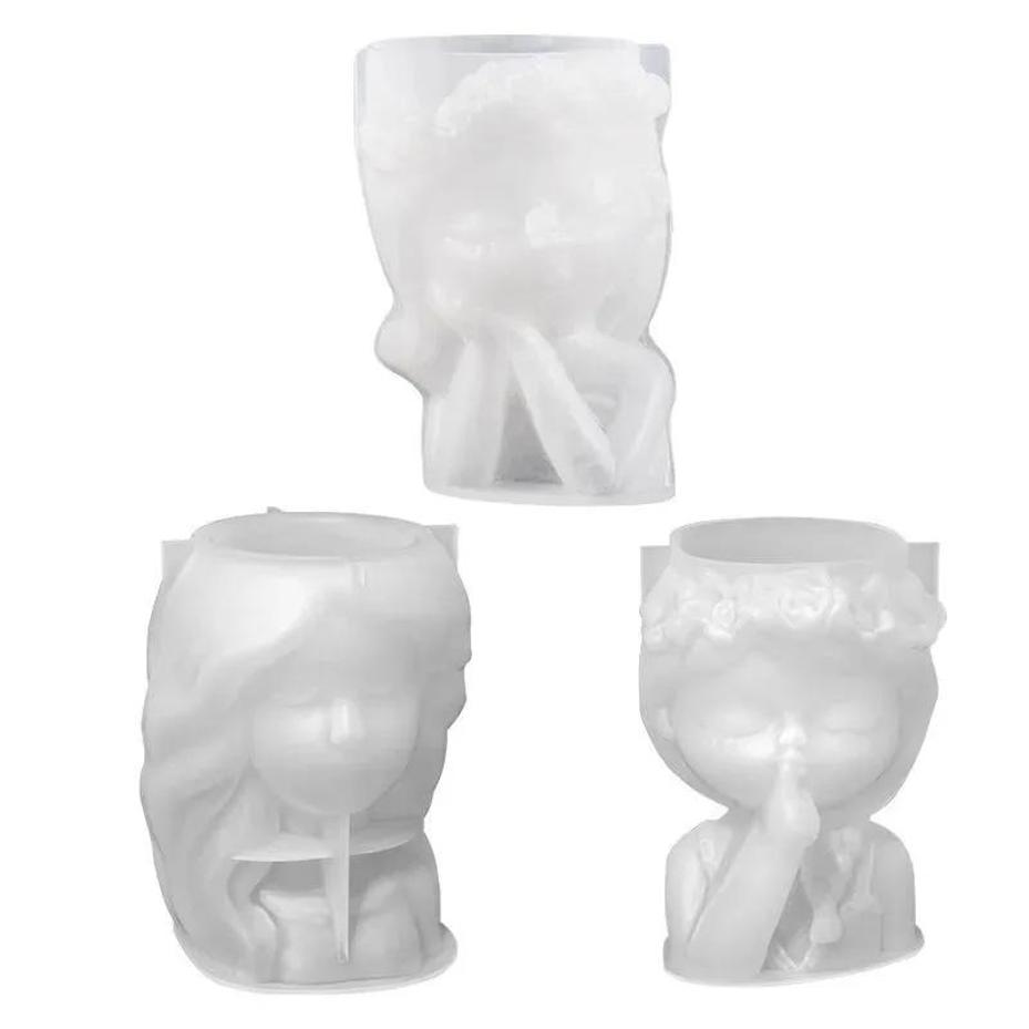 1 Pcs Silicone Mold 3D Cute Gi - 3D Printing Vase recension och pris