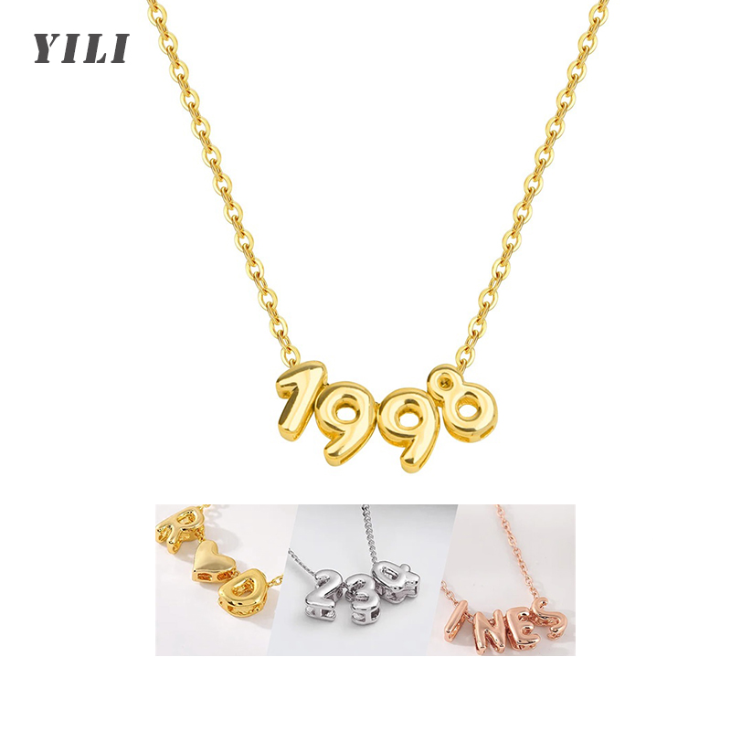 Personalized 3D Bubble Letter  - 3D Printing Jewelry recension och pris