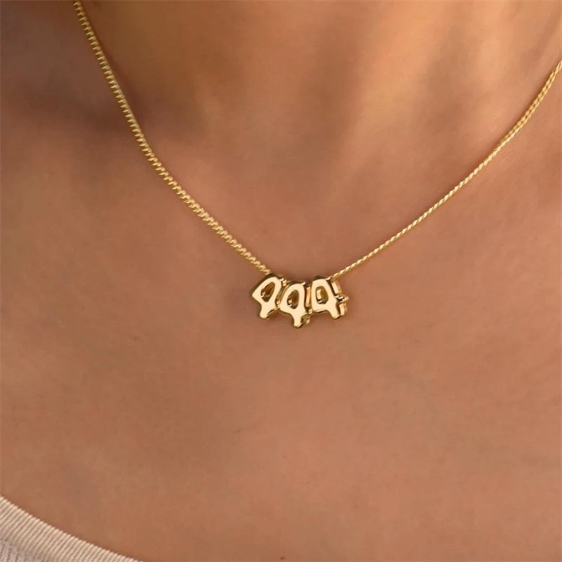 Personalized 3D Bubble Letter  - 3D Printing Jewelry recension och pris