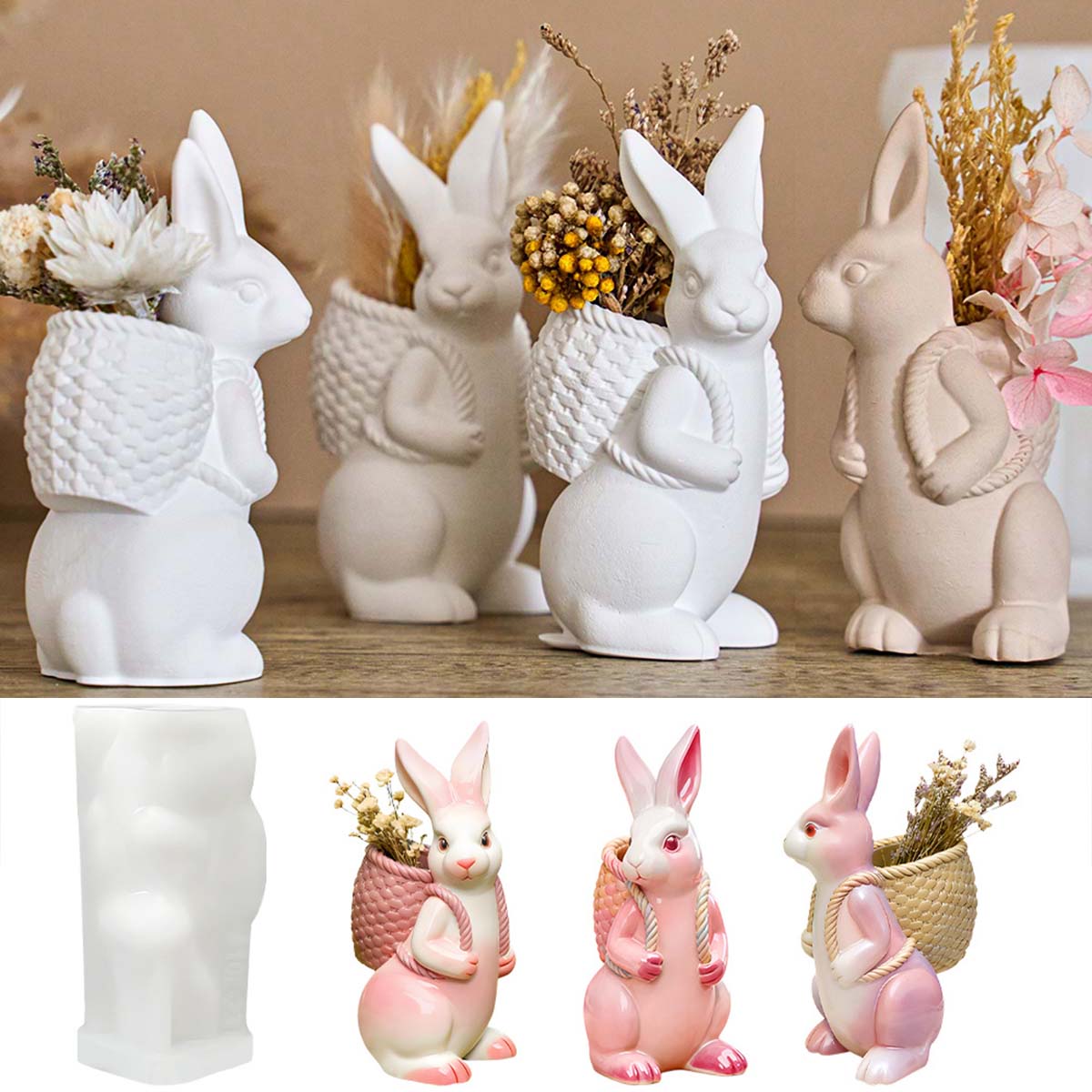 3D Easter Bunny Silicone Mold  - 3D Printing Vase recension och pris