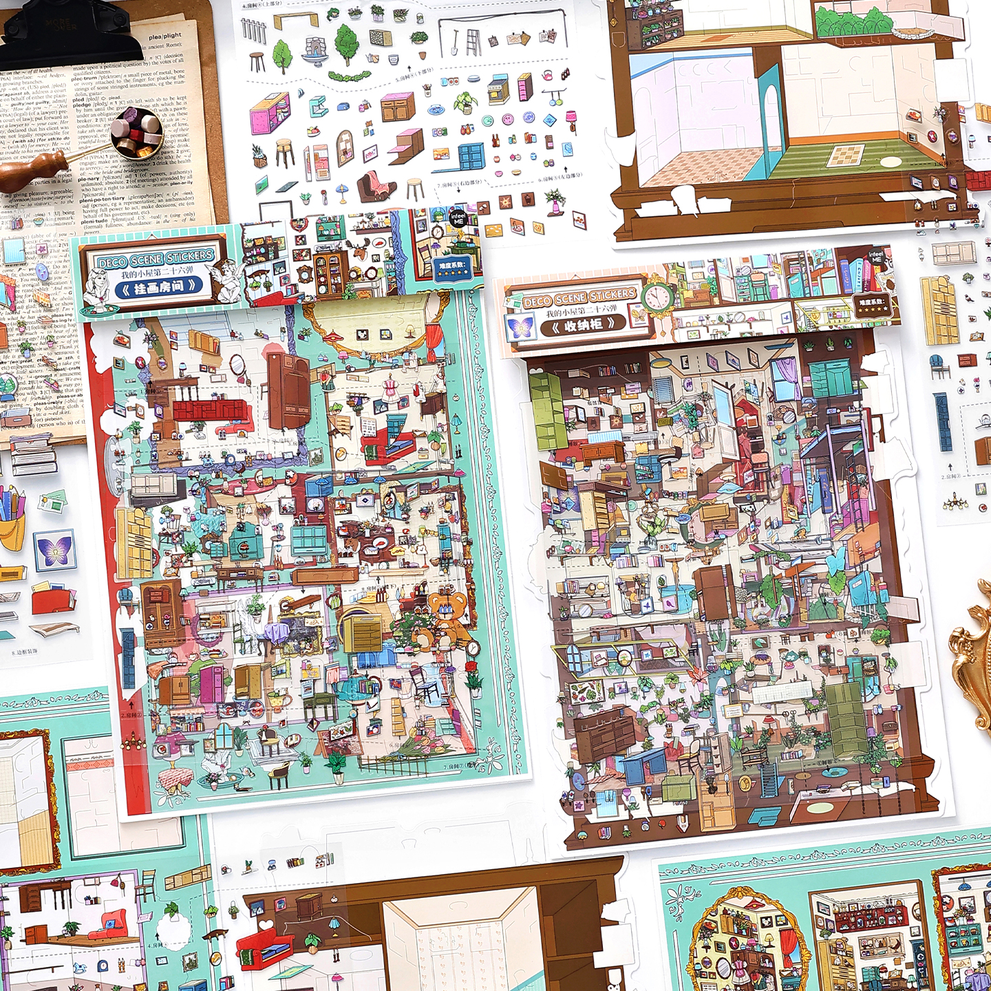 4 Sheets Cute Miniature Painti - 3D Printing Construction recension och pris