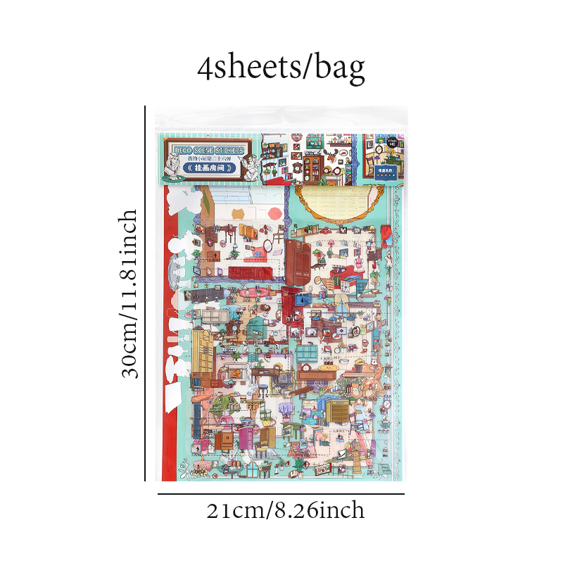 4 Sheets Cute Miniature Painti - 3D Printing Construction recension och pris