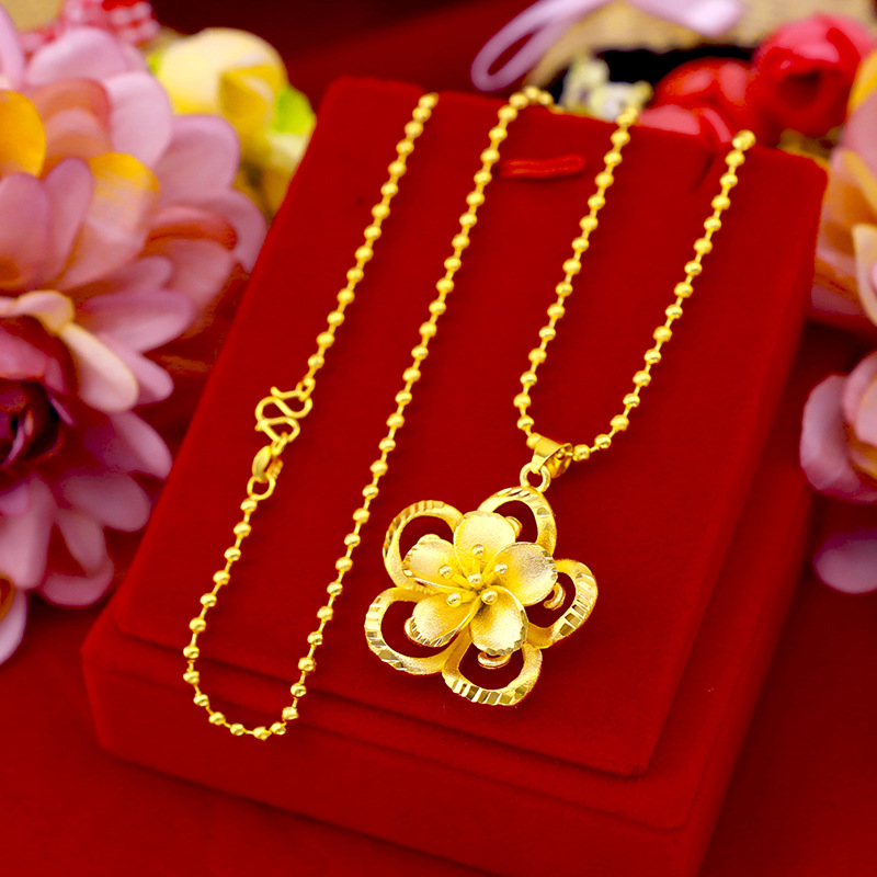 999 Pure Gold Sunflower Pendan - 3D Printing Jewelry recension och pris