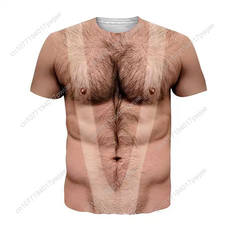 Men's Muscle-Fit Crew Neck T-S - 3D Printing Nylon recension och pris