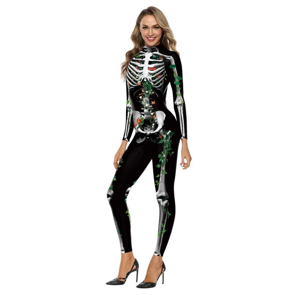 Halloween Bodysuit Skull Patte - 3D Printing Ghosting recension och pris