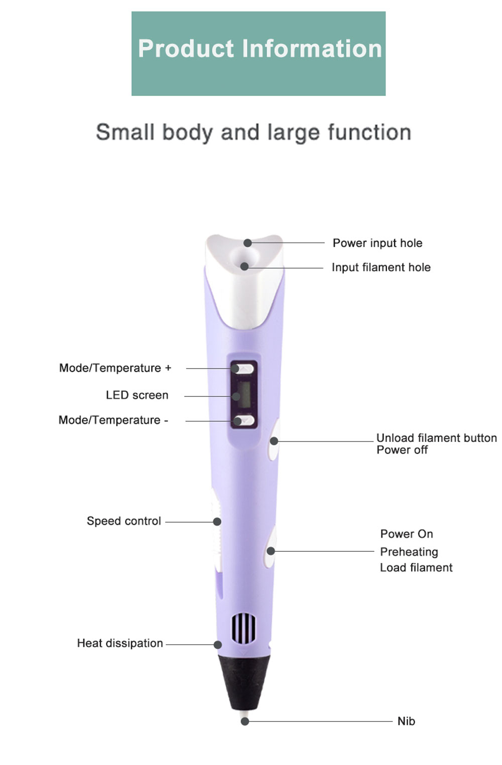 3D Printing Pen PLA Filament 3 - 3D Printing Fff recension och pris