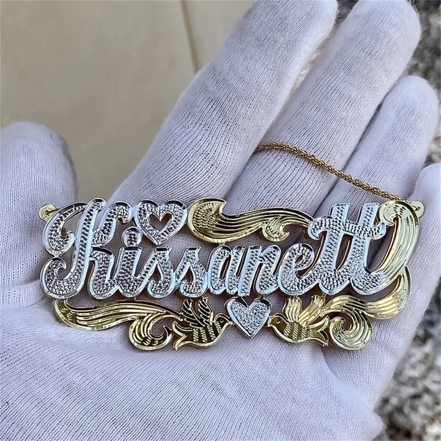 Zciti Custom Name Necklace 18K - 3D Printing Jewelry recension och pris