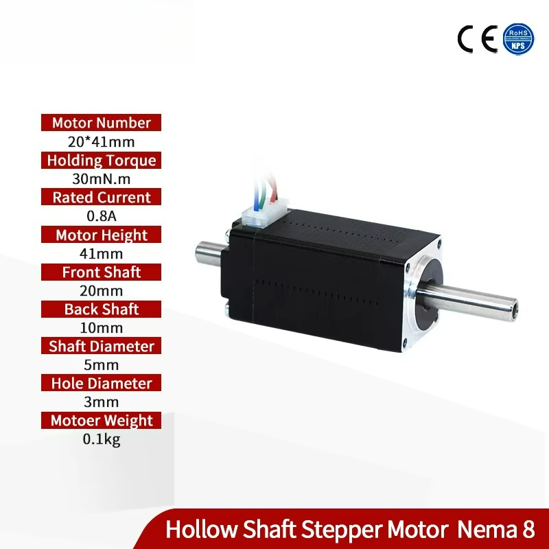DC 24V 0.8a 5mm dual hollow sh - Stepper Motor recension och pris