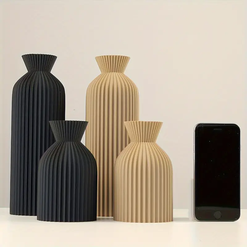 Elegant Black Plastic Vase - B - 3D Printing Vase recension och pris