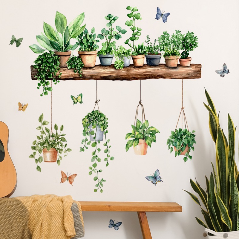 3D Potted Green Plant Shelf Wa - 3D Printing Vase recension och pris