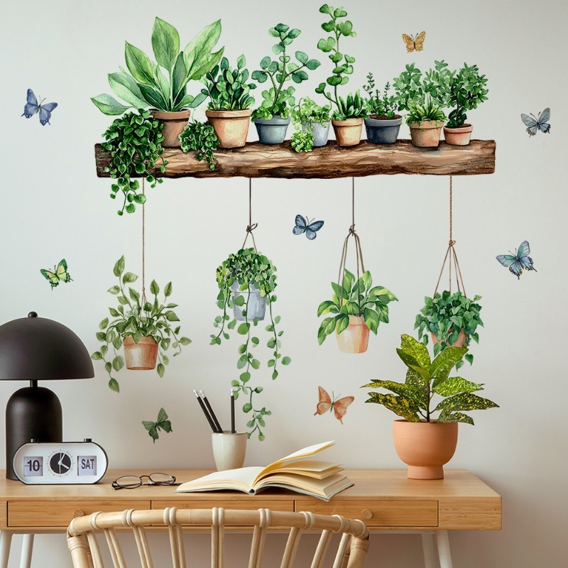 3D Potted Green Plant Shelf Wa - 3D Printing Vase recension och pris