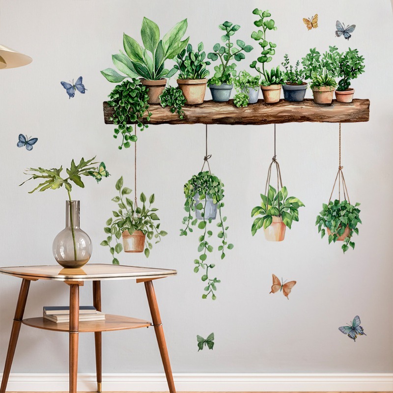 3D Potted Green Plant Shelf Wa - 3D Printing Vase recension och pris