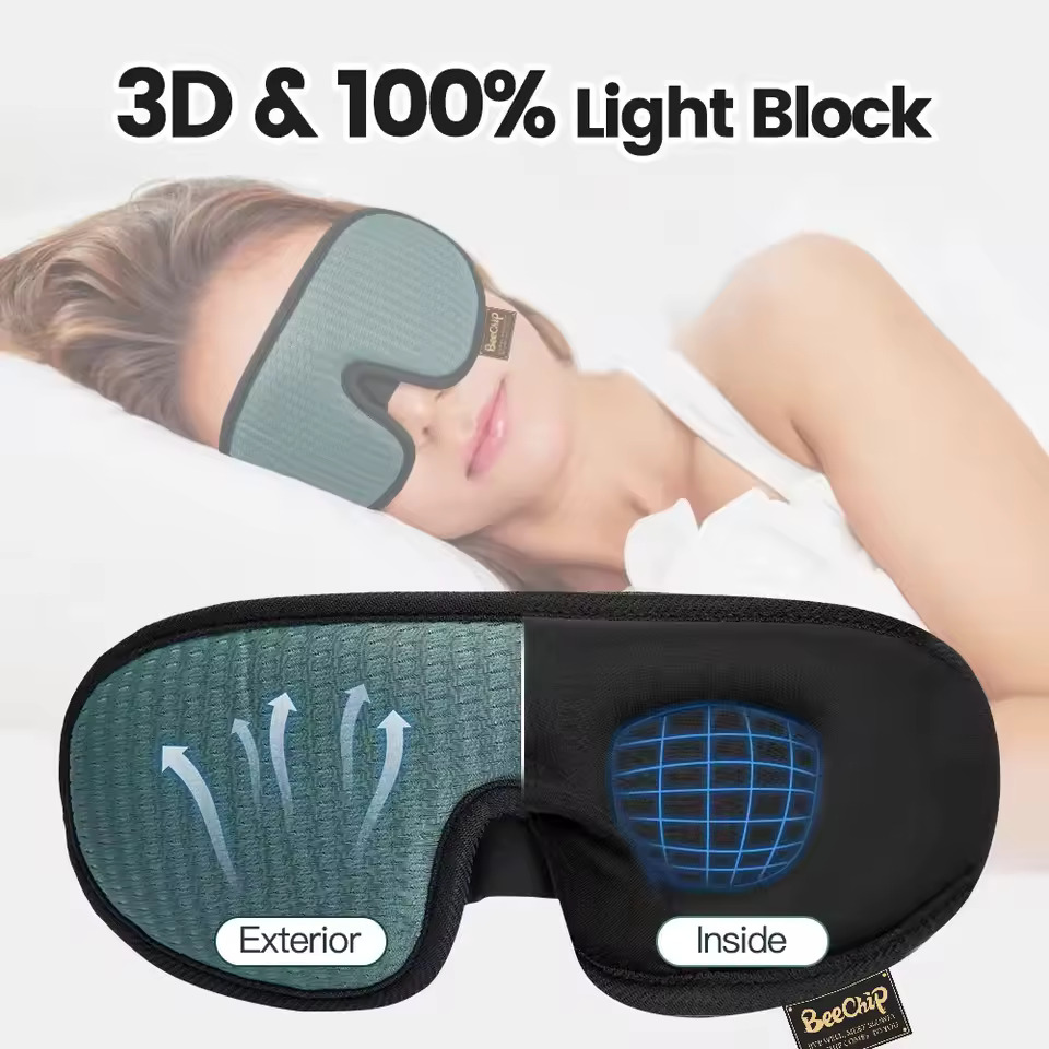 3D Contour Sleep Eye Mask Suit - 3D Printing Mask recension och pris