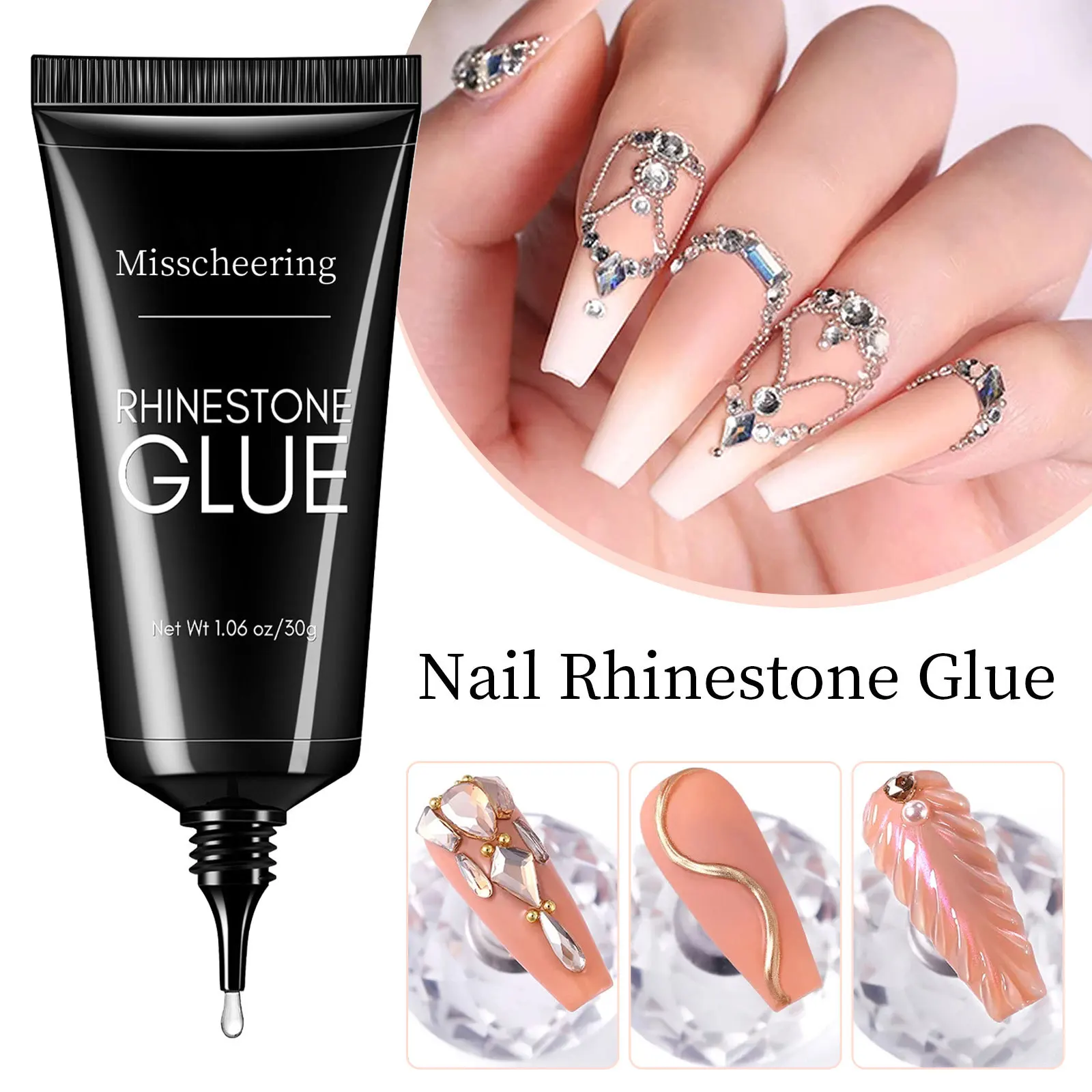Nail Rhinestone Glue Gel for D - 3D Printing Jewelry recension och pris